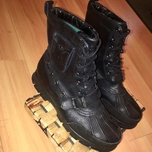 Polo Ralph Lauren Men’s Hamlin Black Ankle Boots